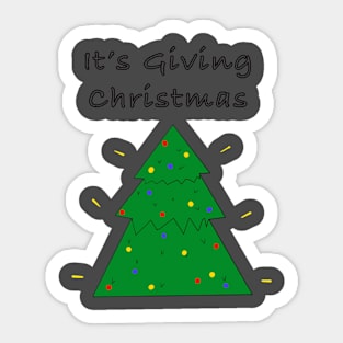 It’s giving Christmas Sticker